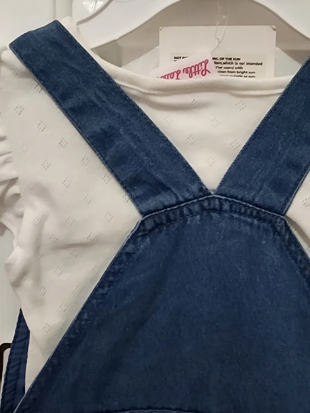 Girls Little Lass Jean Dress Set with Sunglasses NWT Size 5